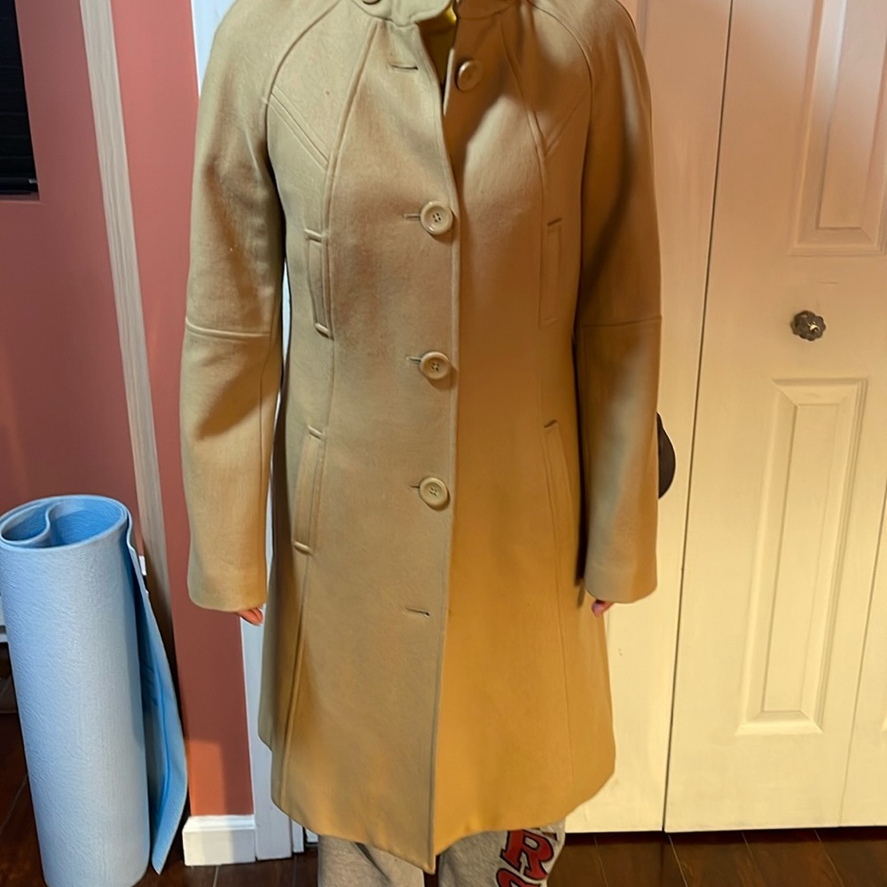 Armani Exchange camel dress coat